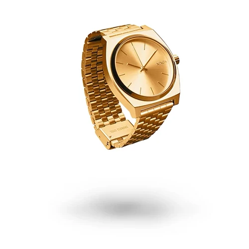 Product photograph of a gold watch
